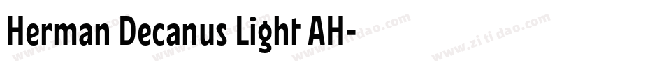 Herman Decanus Light AH字体转换